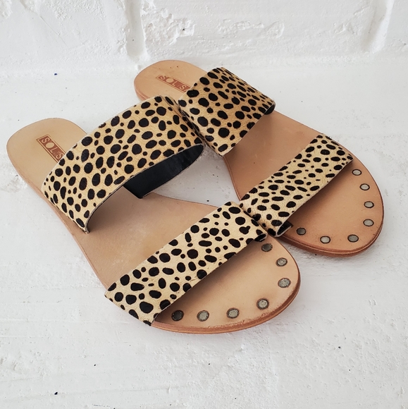 Sol Sana Shoes - Sol Sana print slide sandals